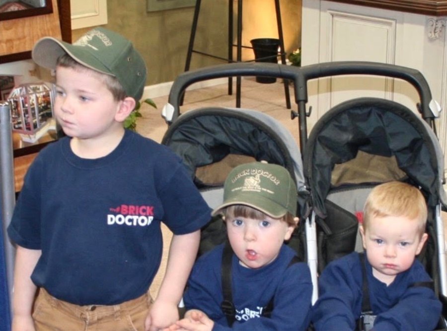 Cole, Dalton, and Joe Young – born into Brick Doctor